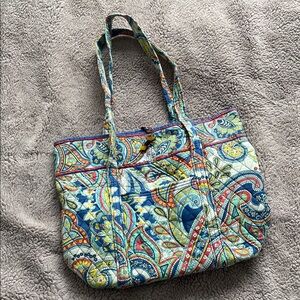 Vera Bradley Quilted Paisley Tote